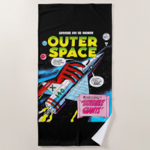 Cubierta de cómics de Retro Sci-Fi Adventure Space