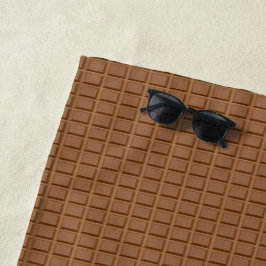 Toalla De Playa Cuchara de chocolate marrón con estampado