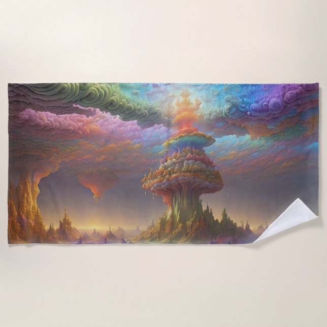 Toalla De Playa Cueva de fantasía (Anverso)