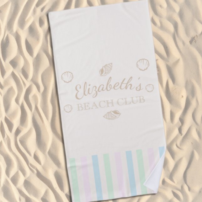 Toalla De Playa Cumpleaños de Beach Club (Subido por el creador)
