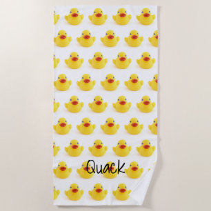 Toalla De Playa Curandero Ducky de goma amarillo