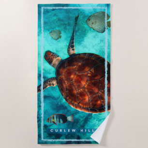 Toalla de playa Curlew Turtle