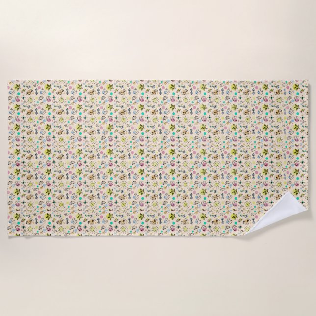 Toalla De Playa Cute beach pattern (Anverso)