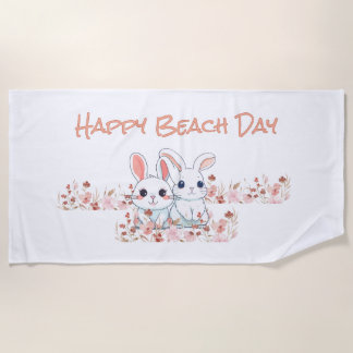 Toalla De Playa Cute Bunny 