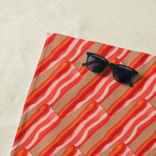 Toalla De Playa Cute Funny Bacon