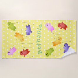 Toalla De Playa Cute jelly bebés dulces personalizado