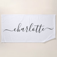 Cute nombre de guión moderno personalizado Blanco