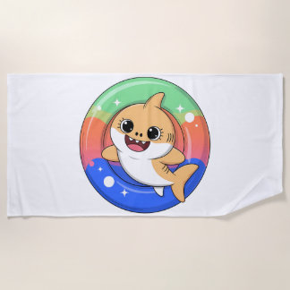 Toalla De Playa Cute Shark Baby With Float | Kids