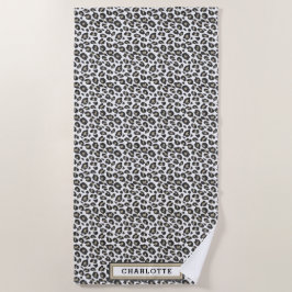 Toalla de Playa Cute Tan Leopard Print