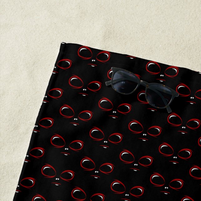 Toalla De Playa Cute ufo face monster  (In situ)