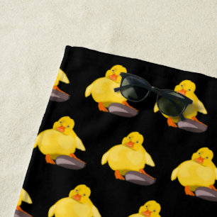 Toalla De Playa Cuto pato amarillo