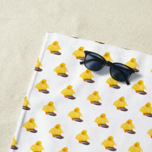 Toalla De Playa Cuto pato amarillo