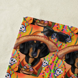 TOALLA DE PLAYA DACHSHUND    