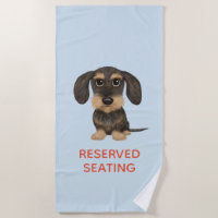 Dachshund de cabello alambrado| Teckel con texto P