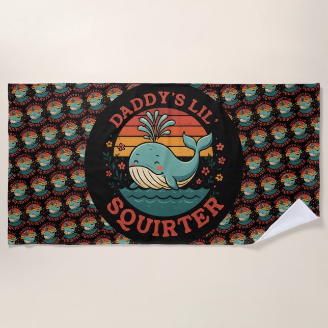 Toalla De Playa Daddys Little Whale (Anverso)
