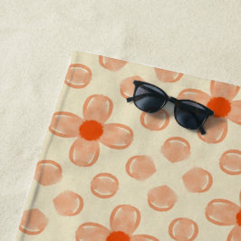 Toalla De Playa Dainty Dot Florals