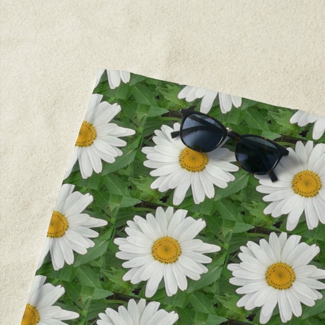 Toalla De Playa Daisy blanco (In situ)