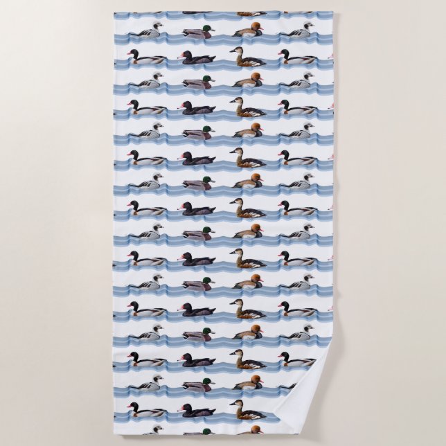 Toalla de playa Dandy Ducks (elija color) (Anverso)