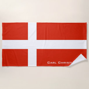 Toalla De Playa Dannebrog; La bandera oficial de Dinamarca