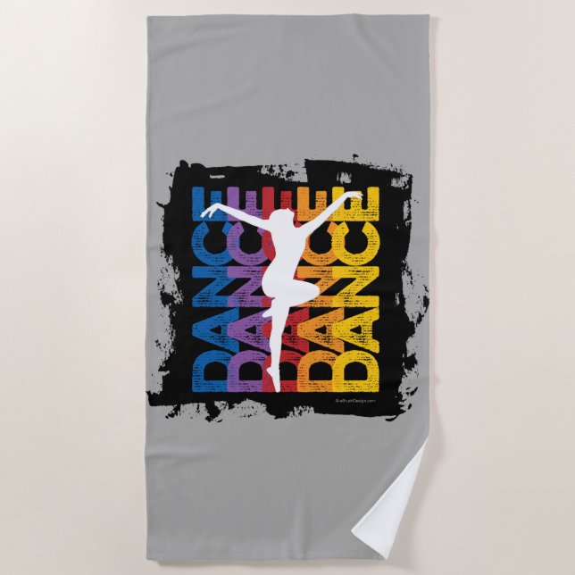 Toalla De Playa Danza y Letras (Anverso)
