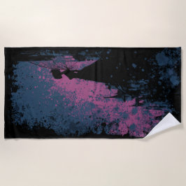 Toalla De Playa Dark Fairy Silhouette – Gothic Castle Fantasy Art