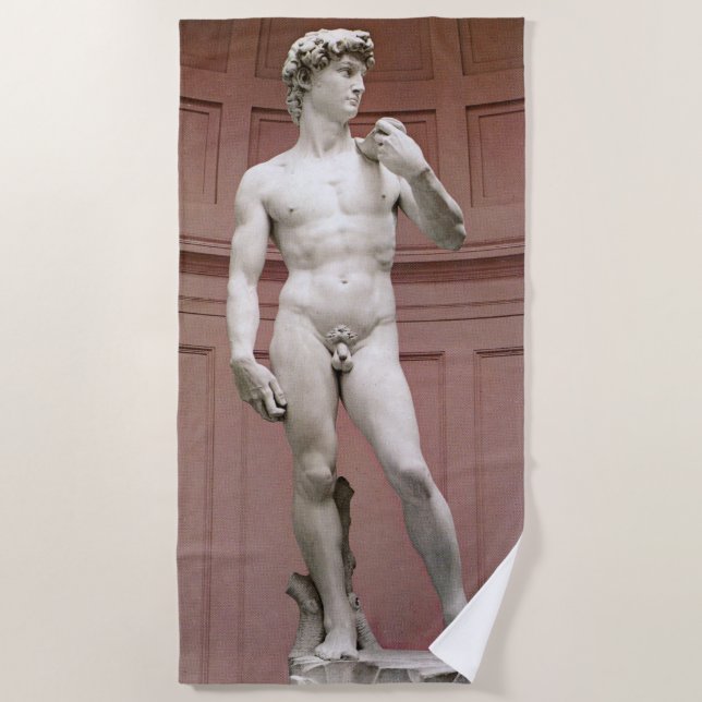 Toalla De Playa David por Michelangelo (Anverso)