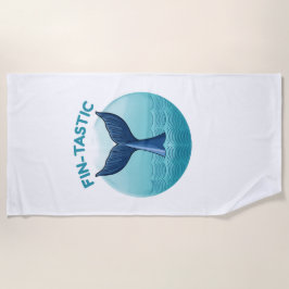 Toalla de playa de aletas