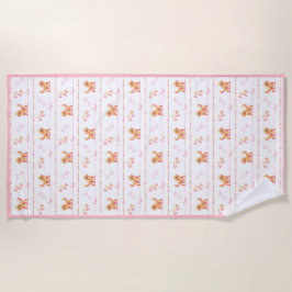 Toalla de playa de amor de perro de Doodle