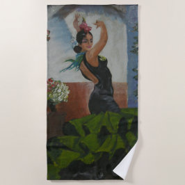 Toalla de playa de bailarina española