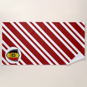 Toalla de playa de bandera belga
