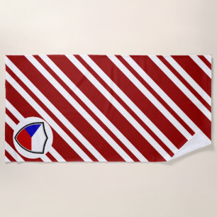 Toalla de playa de bandera checa