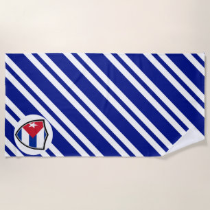 Toalla de playa de bandera cubana