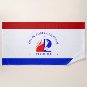 Toalla de playa de bandera de Fort Lauderdale