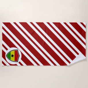 Toalla de playa de bandera de Ghana