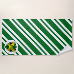 Toalla de playa de bandera jamaicana