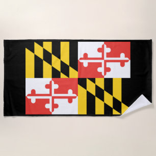 Toalla de playa de Bandera Maryland