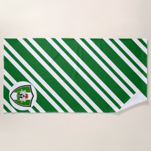 Toalla de playa de bandera nigeriana