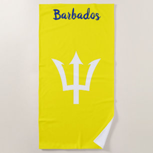 Toalla de playa de Barbados Trident Yellow