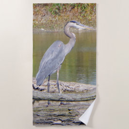 Toalla de playa de Blue Heron