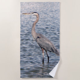 Toalla de playa de Blue Heron