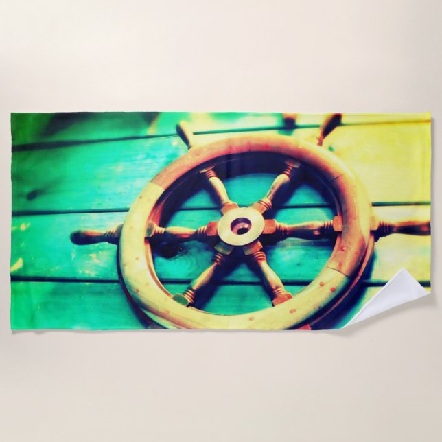 Toalla de playa de Boat Helm (Anverso)