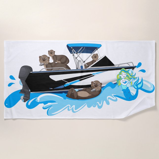 Toalla De Playa De Bote (Great Gift for beach or pool!)