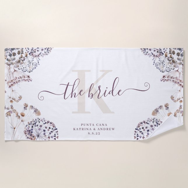 Toalla de playa de Bride Boho (Anverso)