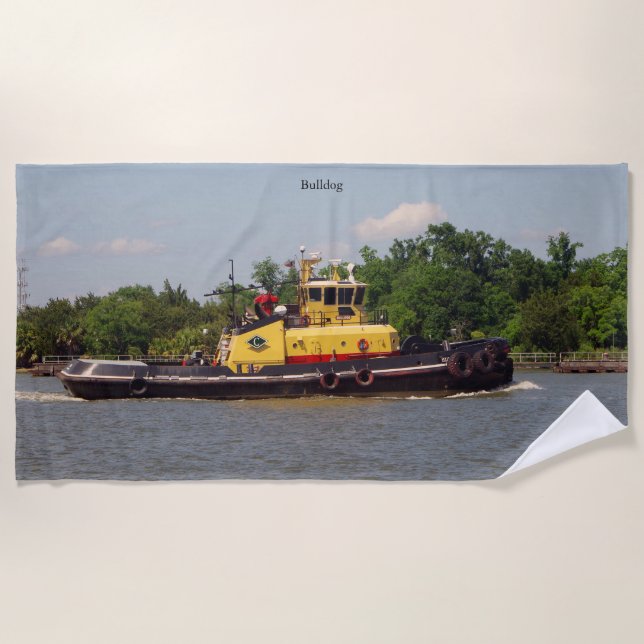 toalla de playa de bulldog (Anverso)