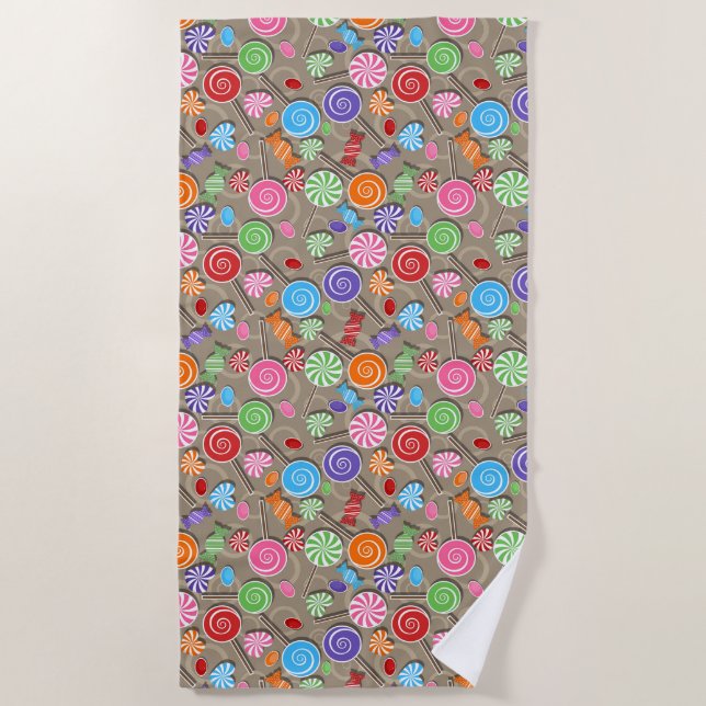 Toalla de playa de Candy & Lollipops (Anverso)