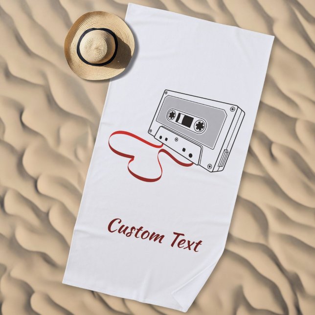 Toalla de playa de casete de audio (Subido por el creador)