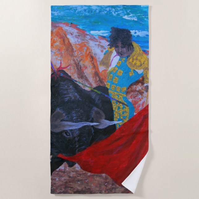 Toalla de playa de caza de toros (Anverso)