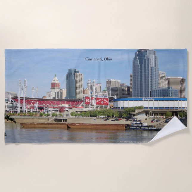 Toalla de playa de Covington & Barges (Anverso)