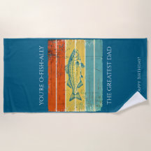 Toalla de playa de Dad personalizada