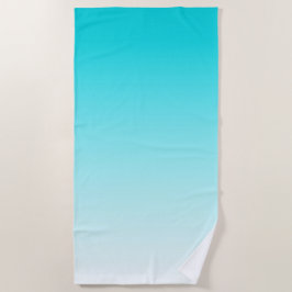 Toalla de playa de degradado azul